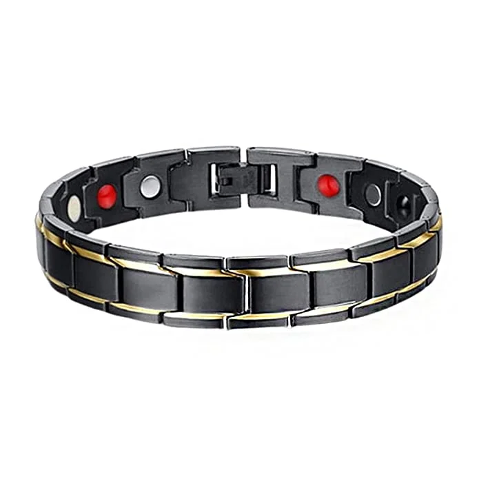 Bio Magnetic Therapy Bracelet Mens Fashion Strong Magnets Germanium Negative Ion Bracelets