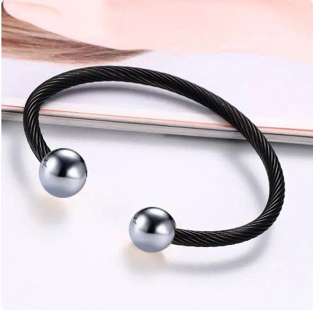 Adjustable Cable Stainless Steel Bangle Bracelets