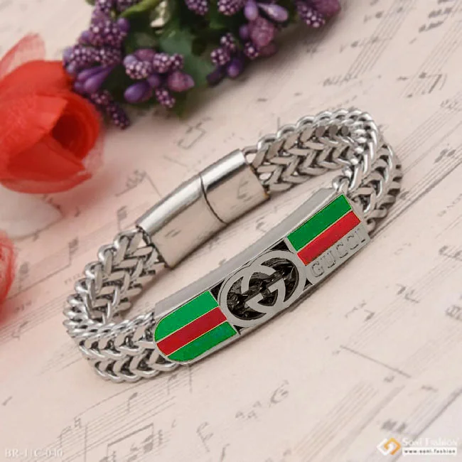 Best Quality Elegant Design Silver Color Bracelet For Men