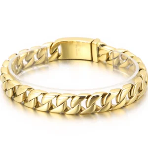 Stainless steel chain wristband for men