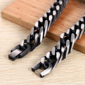 316L stainless steel men’s bracelet