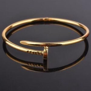 GoldenStainless Steel Nail Bracelet for Men/Women
