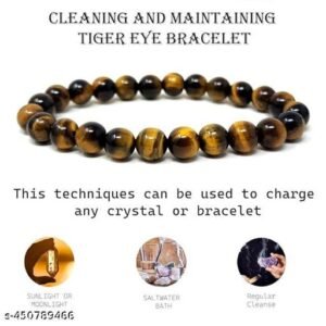 Natural Grade Yellow Tiger's Eye Beaded Bracelet